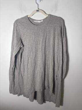 Wilt Heather Gray Long Sleeve Tee Sz L
